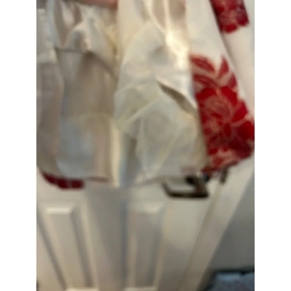 Gymboree Dress Red White Floral Jacquard Metallic Special Occasion Holiday 4T